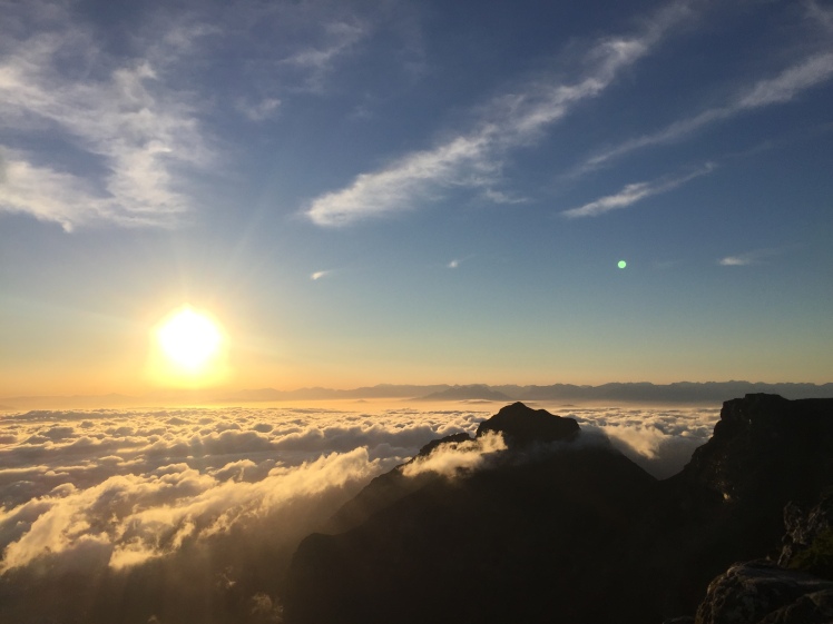 Sunrise at the Top of Table Mountain 365 Ubuntu Climbs